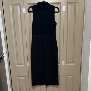 NWT Theory Funnel Neck Combo Midi Dress- size 8
